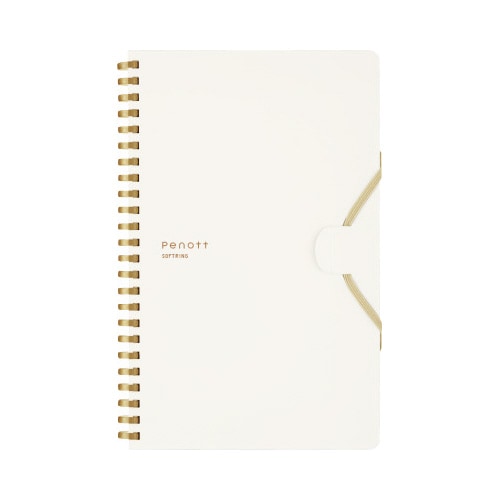 ソフトリングノートぺノット5mm方眼 A5変形 白