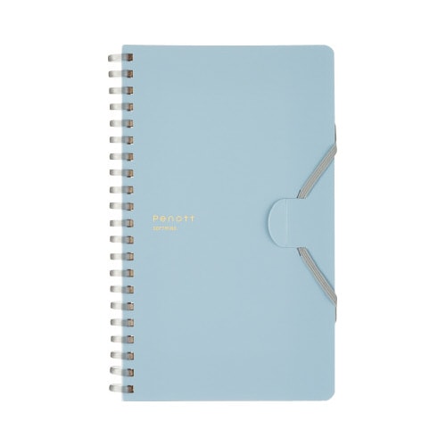 ソフトリングノートぺノット5mm方眼B6変形 青