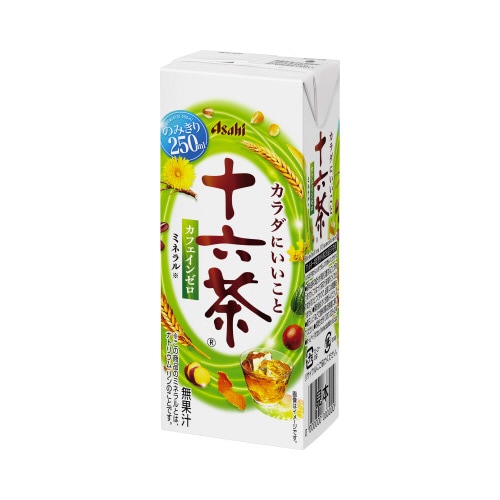 アサヒ十六茶紙パックスリム250ml×24本