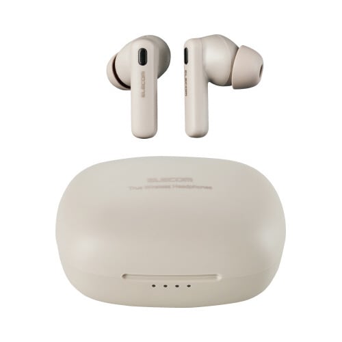エレコム 完全ワイヤレスイヤホン ベージュ