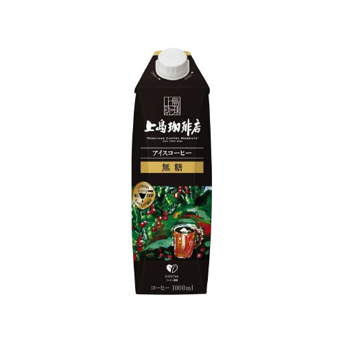 上島珈琲店 アイスコーヒー 無糖 1000ml