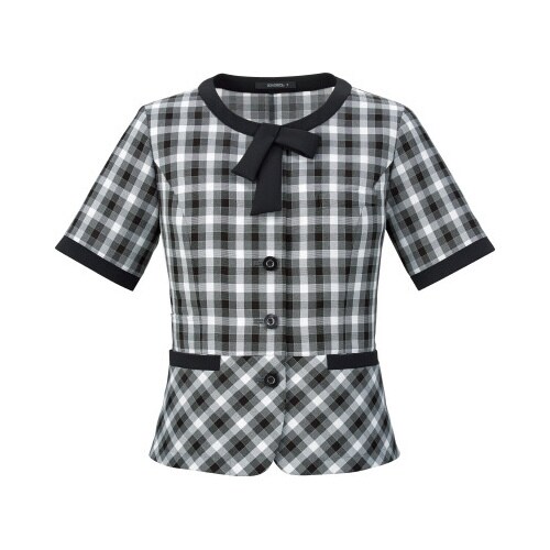 オーバーブラウスAJ0856モノトーン5号