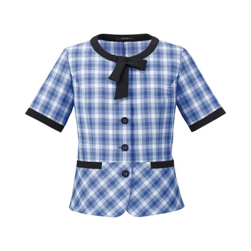 オーバーブラウスAJ0856ブルー5号