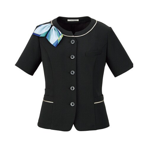 オーバーブラウスBCJ0715ブラック7号