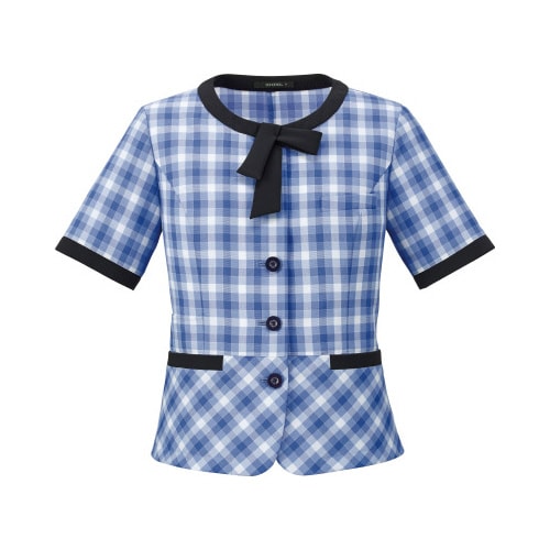 オーバーブラウスAJ0856ブルー15号