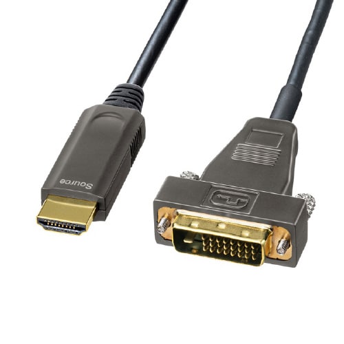 HDMI−DVI 光ファイバケーブル 10m