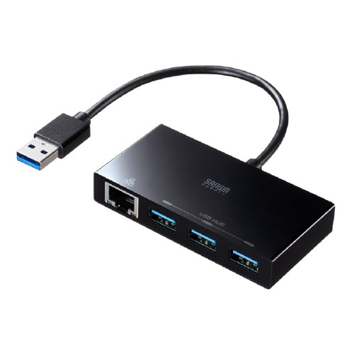 USB3.2 ハブ付き ギガビットLANアダプタ
