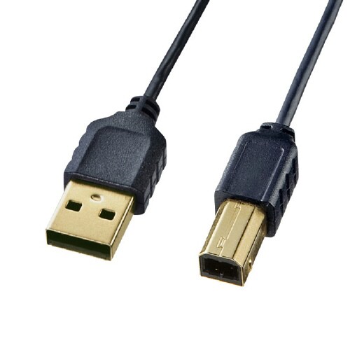 極細USBケーブル (USB2.0 A−Bタイプ)