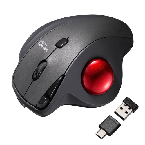 ワイヤレストラックボール(静音・5ボタン)