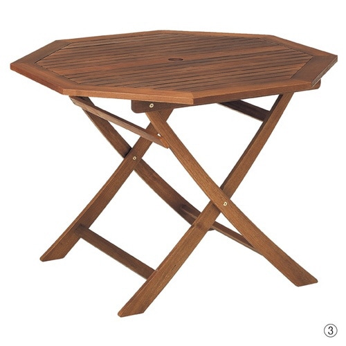 アカシアガーデンテーブル&チェア八角型 直径110