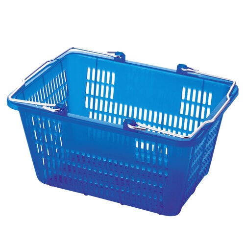 スケルトンミニバスケット 10リットル ブルー