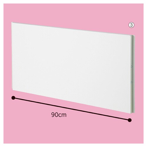 つっぱりパーティション延長パーツW90cmホワイト