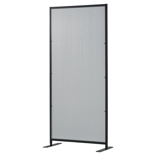 ポリカパネルパーティション 両側脚付き ブラック