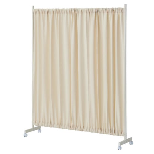 幅伸縮式ワッフルパーティション W240アイボリー