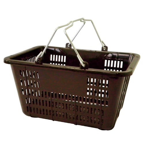 ミニバスケット(10リットル) 10個 ブラウン