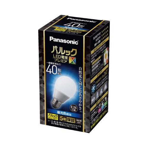 パナソニック ＬＥＤ電球プレミアＸ Ｅ２６ 全方向４０形｜カウネット