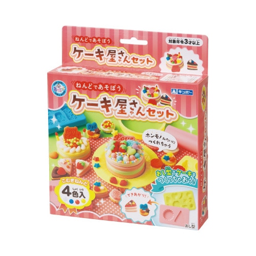 ケーキ屋さんセット ねんど4色入