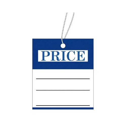 提札 四角型 青 PRICE 500枚入