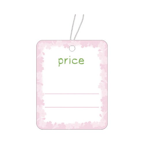 提札 角丸四角型 花枠