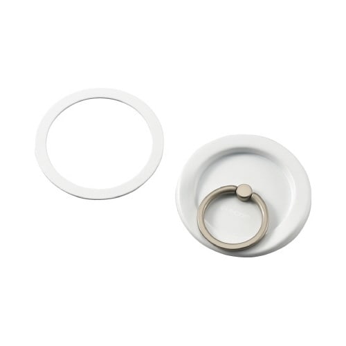 スマホリング フラット ホワイト