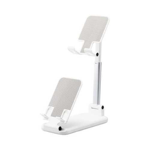 タブレットスタンド 卓上 角度調節 ホワイト
