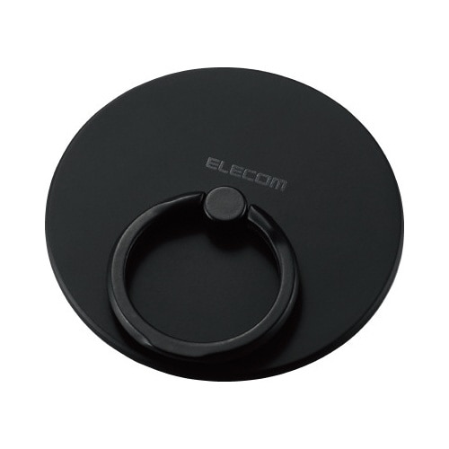 スマホリング シリコン ブラック