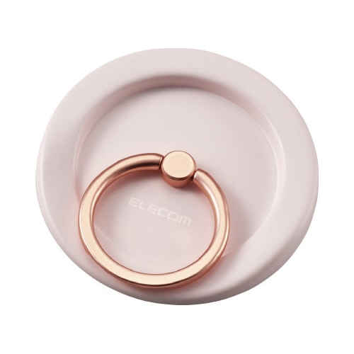 スマホリング 薄型 フラット ピンク