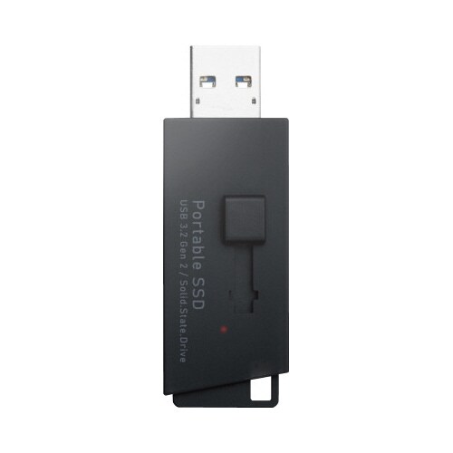 外付けSSD スライド式 250GB ブラック