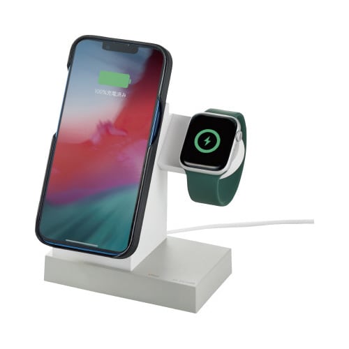 ワイヤレス充電器 マグネット式 ホワイト