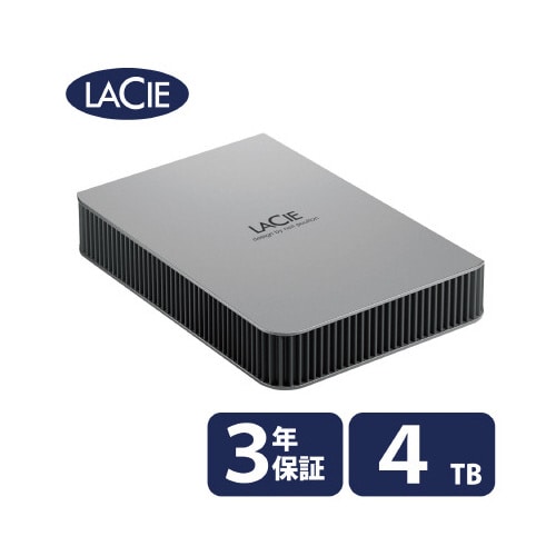 LaCie 外付けHDD ポータブル 4TB