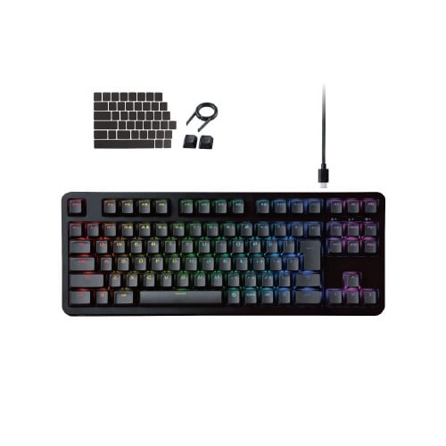 ゲーミングキーボード RGB 茶軸