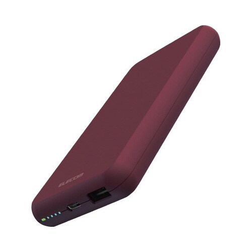 モバイルバッテリー 10000mAh レッド