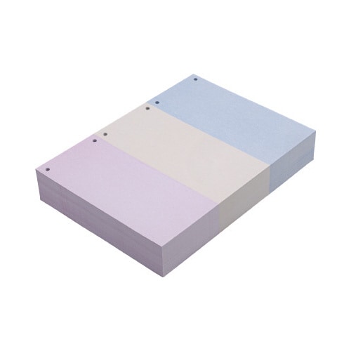 FSC認証プリンタ帳票カラー3面6穴 500枚×6