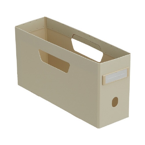 ボックスファイル ロータイプ A4 ベージュ
