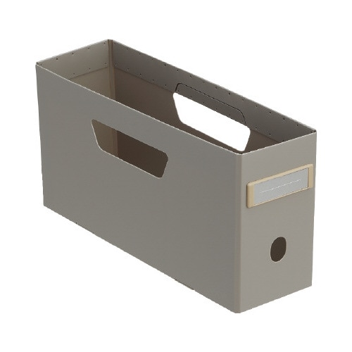 ボックスファイル ロータイプ A4 グレー