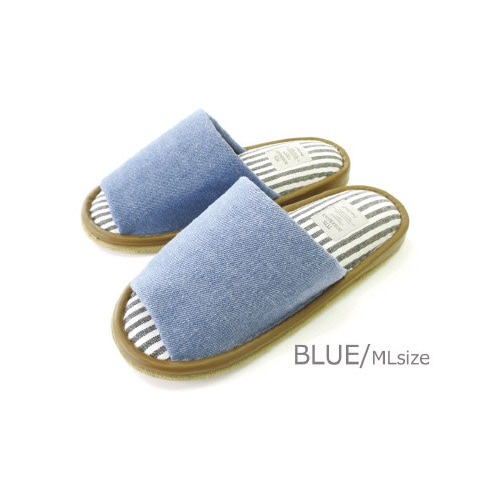 デニム外縫いMブルー