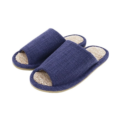 ecru絨毯パイルLインディゴネイビー