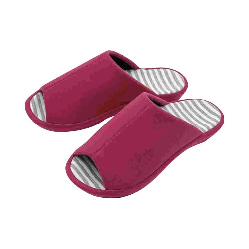 無地ニット/ボーダー3DMレッド