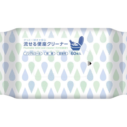 流せる便座クリーナー 詰替用 60枚