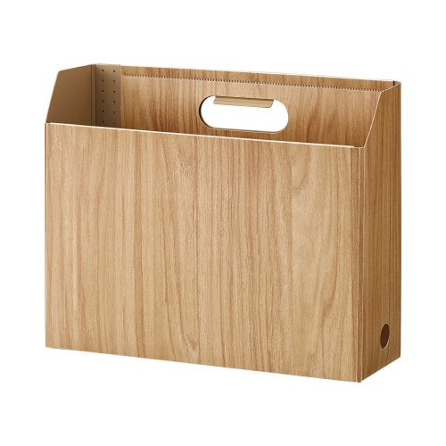 ボックスファイル A4 ヨコ ブラウン