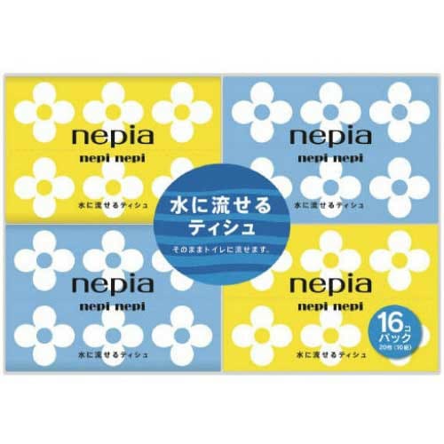 ネピネピ水に流せるポケットティシュ16P×10