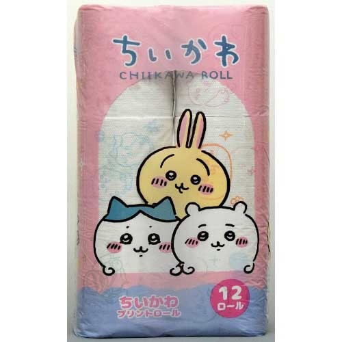 ちいかわプリントロール12ロールダブル