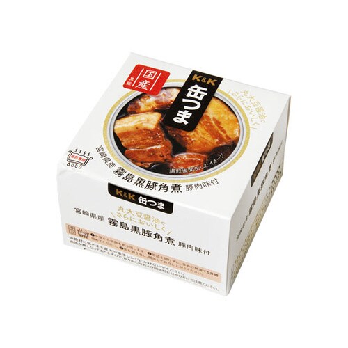 缶つま 宮崎県産 霧島黒豚角煮 150g×6