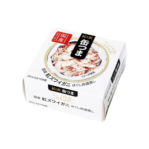 缶つま 国産紅ズワイガニほぐし肉酒蒸し75g×12