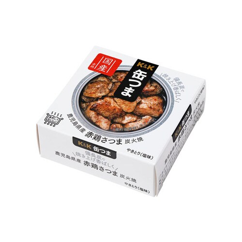 缶つま 鹿児島県産 赤鶏さつま炭火焼 45g×12