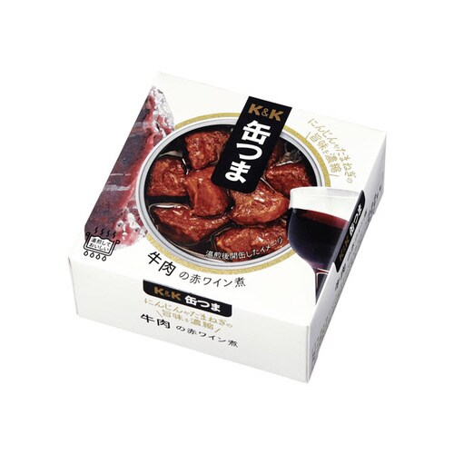K&K 缶つま 牛肉の赤ワイン煮 100G ×12