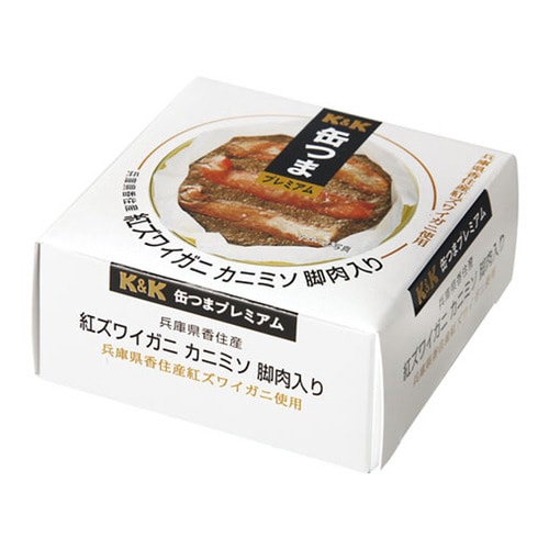 缶つま 国産紅ズワイガニ カニミソ脚肉入60g×6