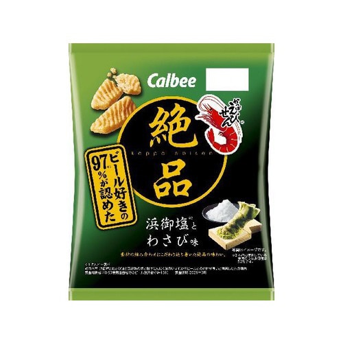 絶品かっぱえびせん浜御塩わさび味 60g×12