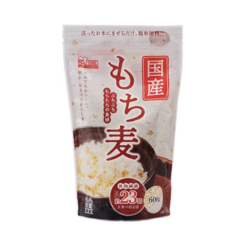 国産もち麦600g(スタンドチャック付)×12