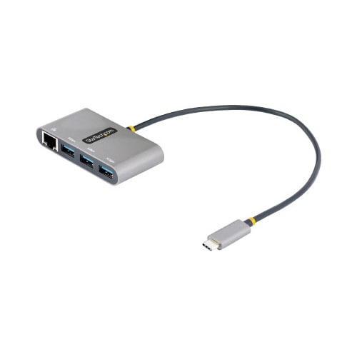 LANポート付き3ポートUSB−Cハブ